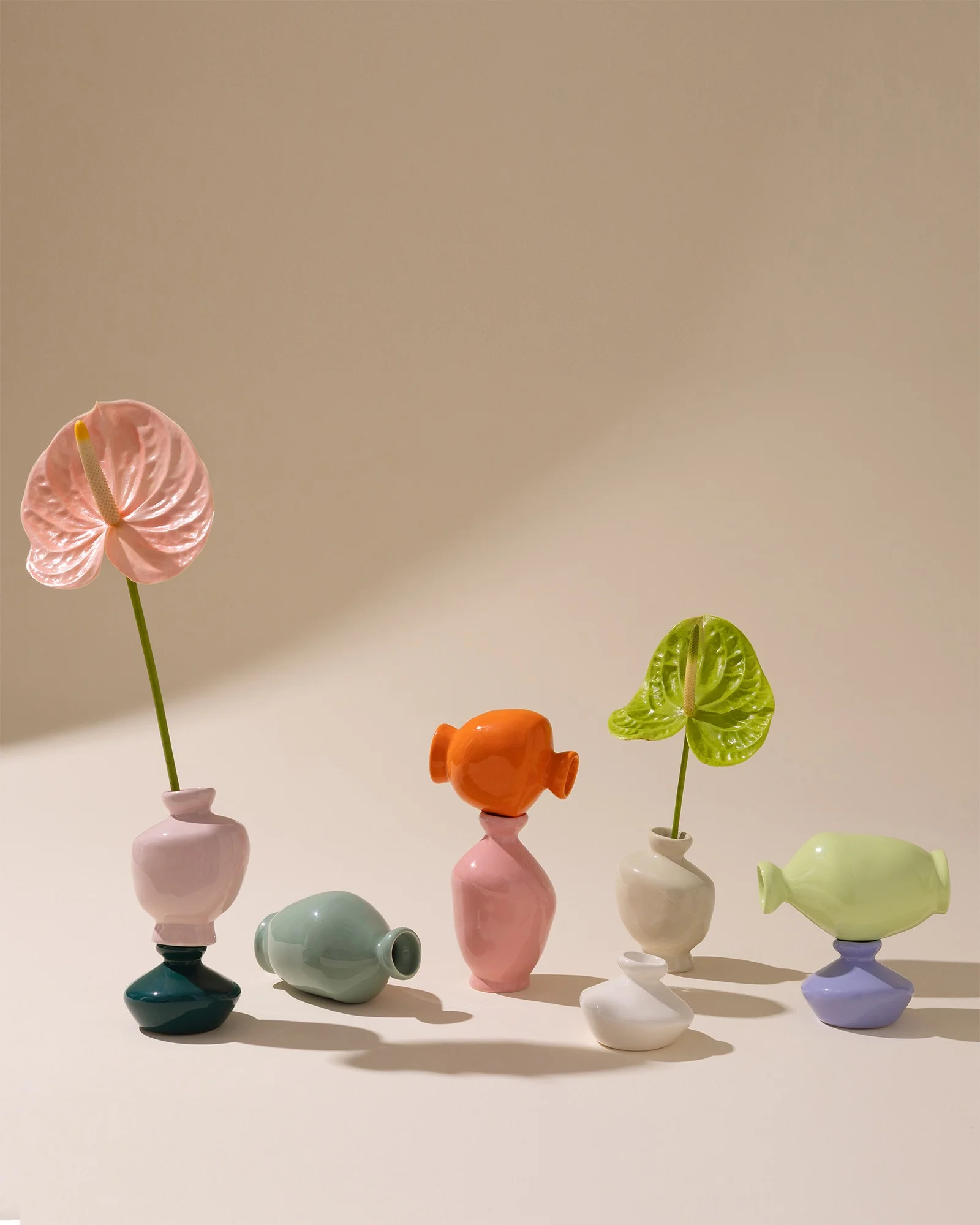 Mino Vase S 3er-Set cornflower sand lime - Image 7