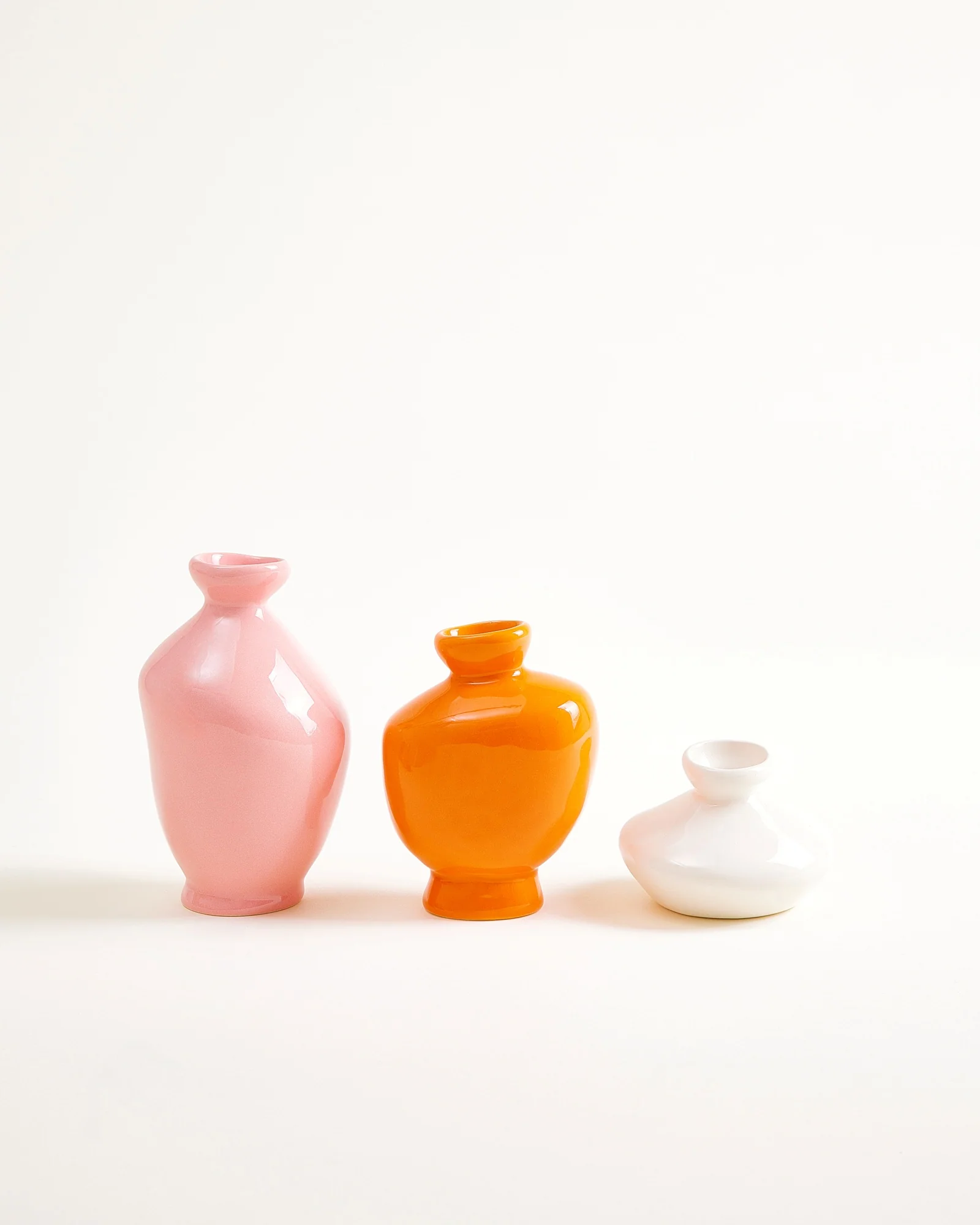 Mino Vase S 3er-Set sand orange rosa - Image 4