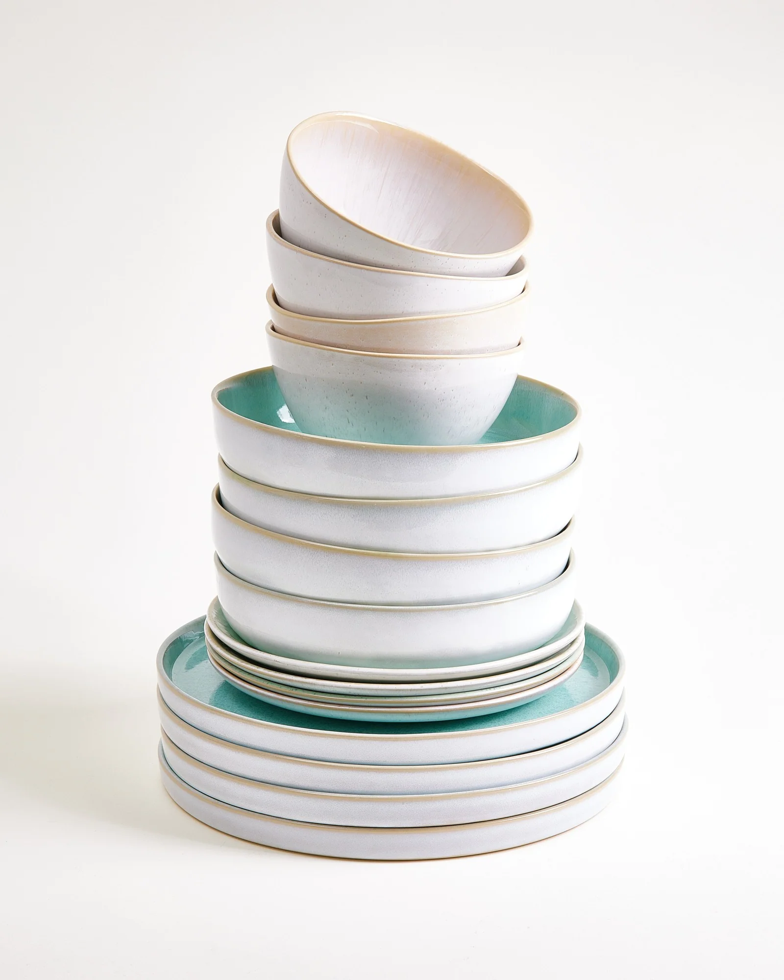 Geschirr-Set Mint Harmony mint sand 16-teilig