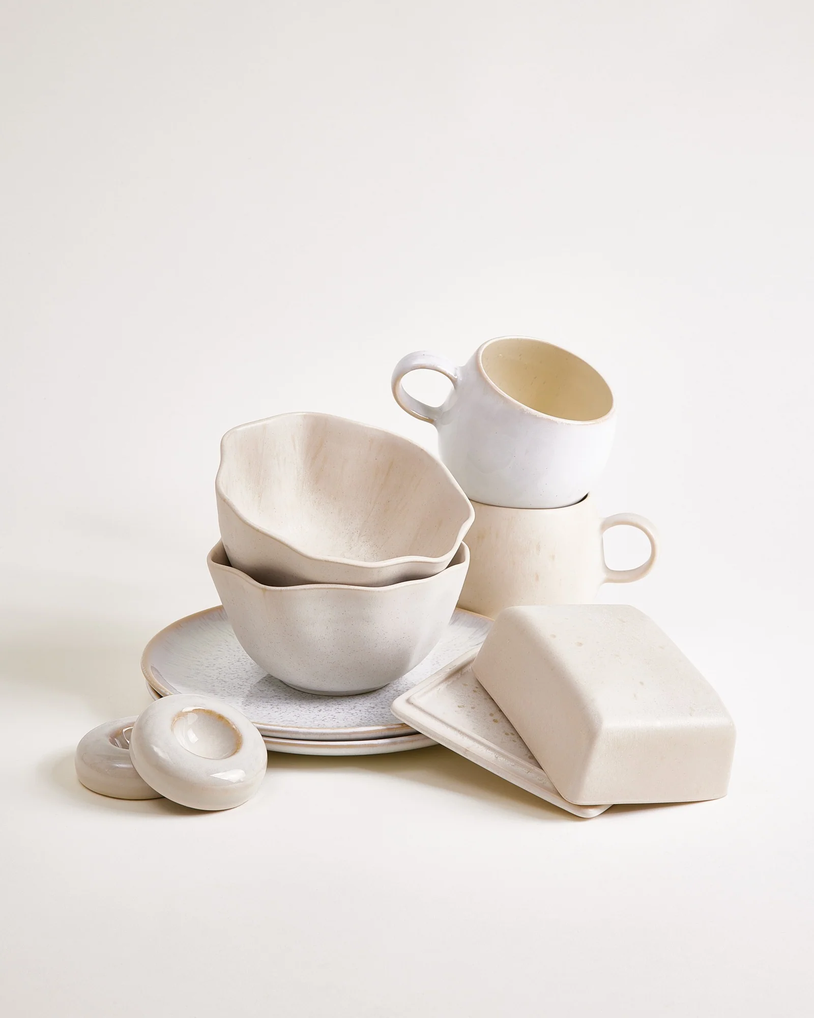 Geschirr-Set Morning Sands sand 9-teilig