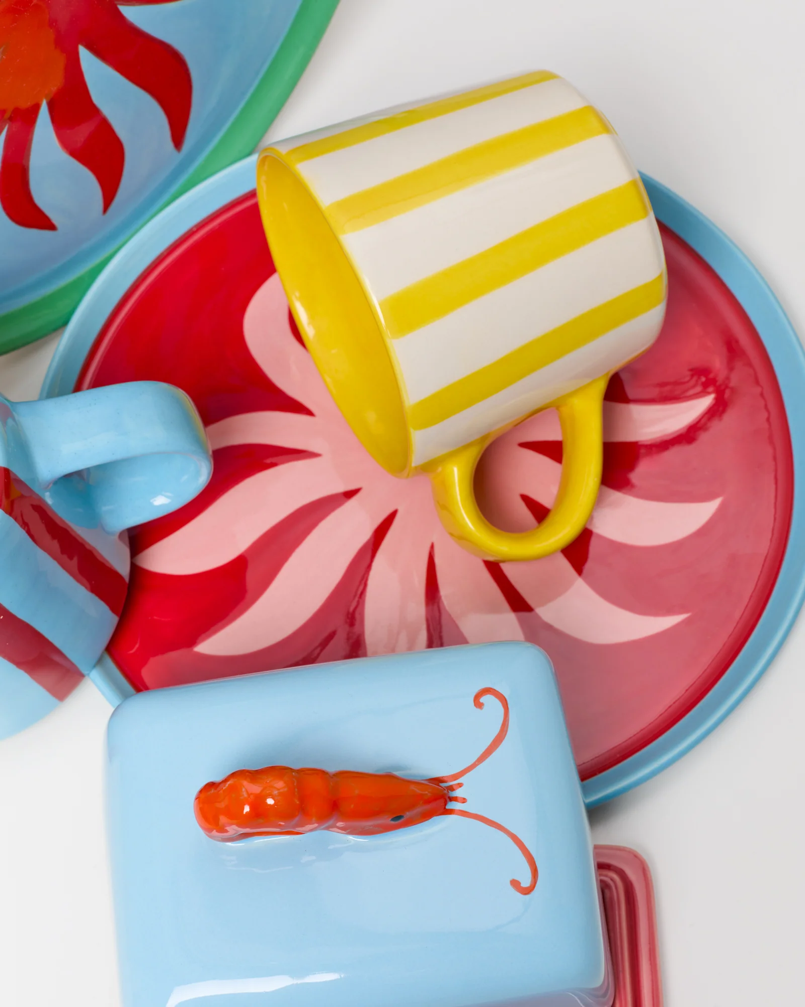 MaM x Isis Maria Geschirr-Set Palm Stripe mix 5-teilig - Image 4