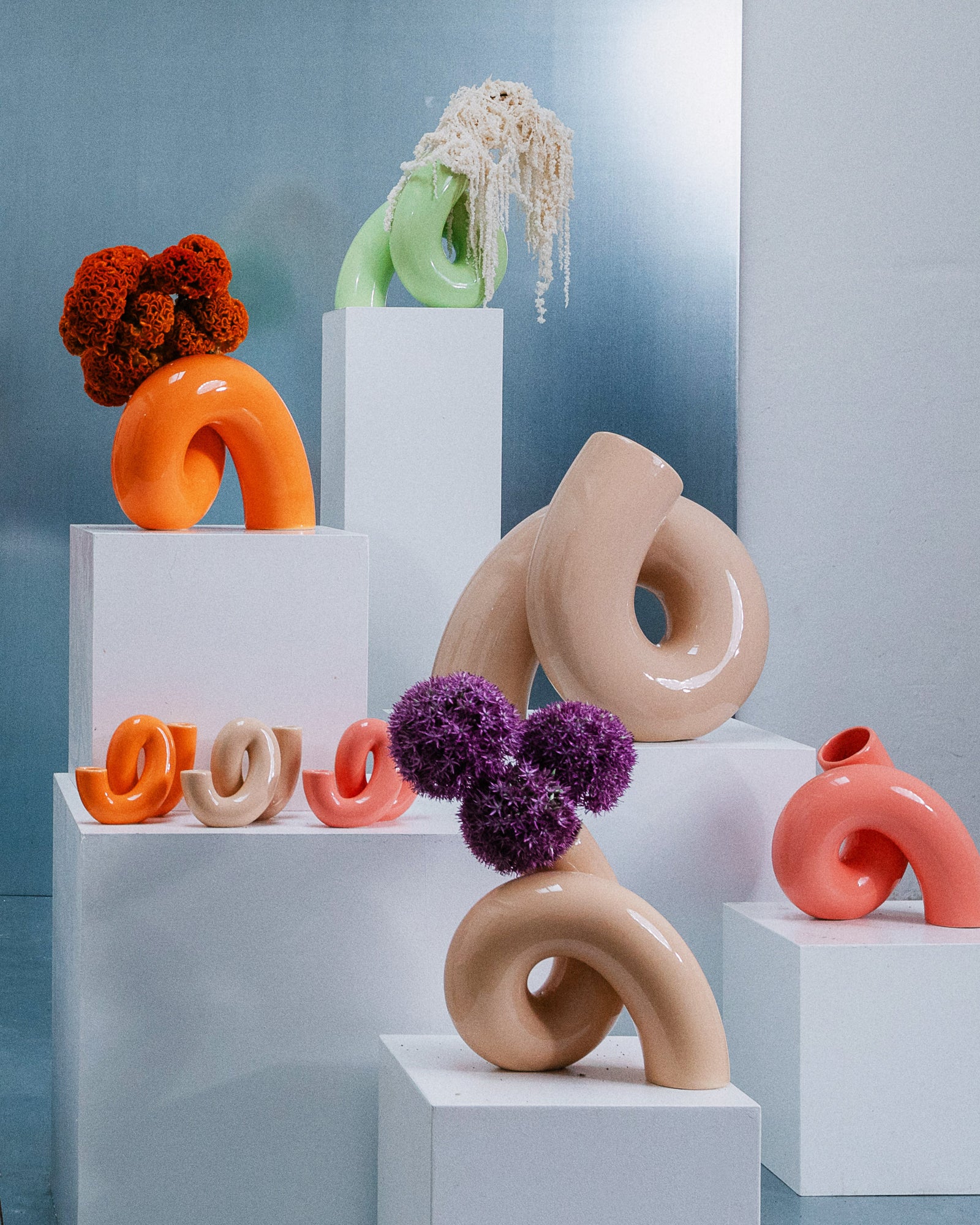 MaM x Ju Schnee Vase L rosa - Image 7