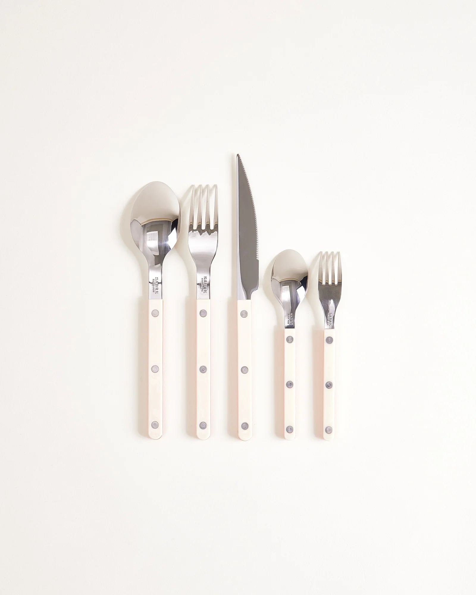 MaM x Sabre Paris Besteck 5er-Set orange off-white - Image 5