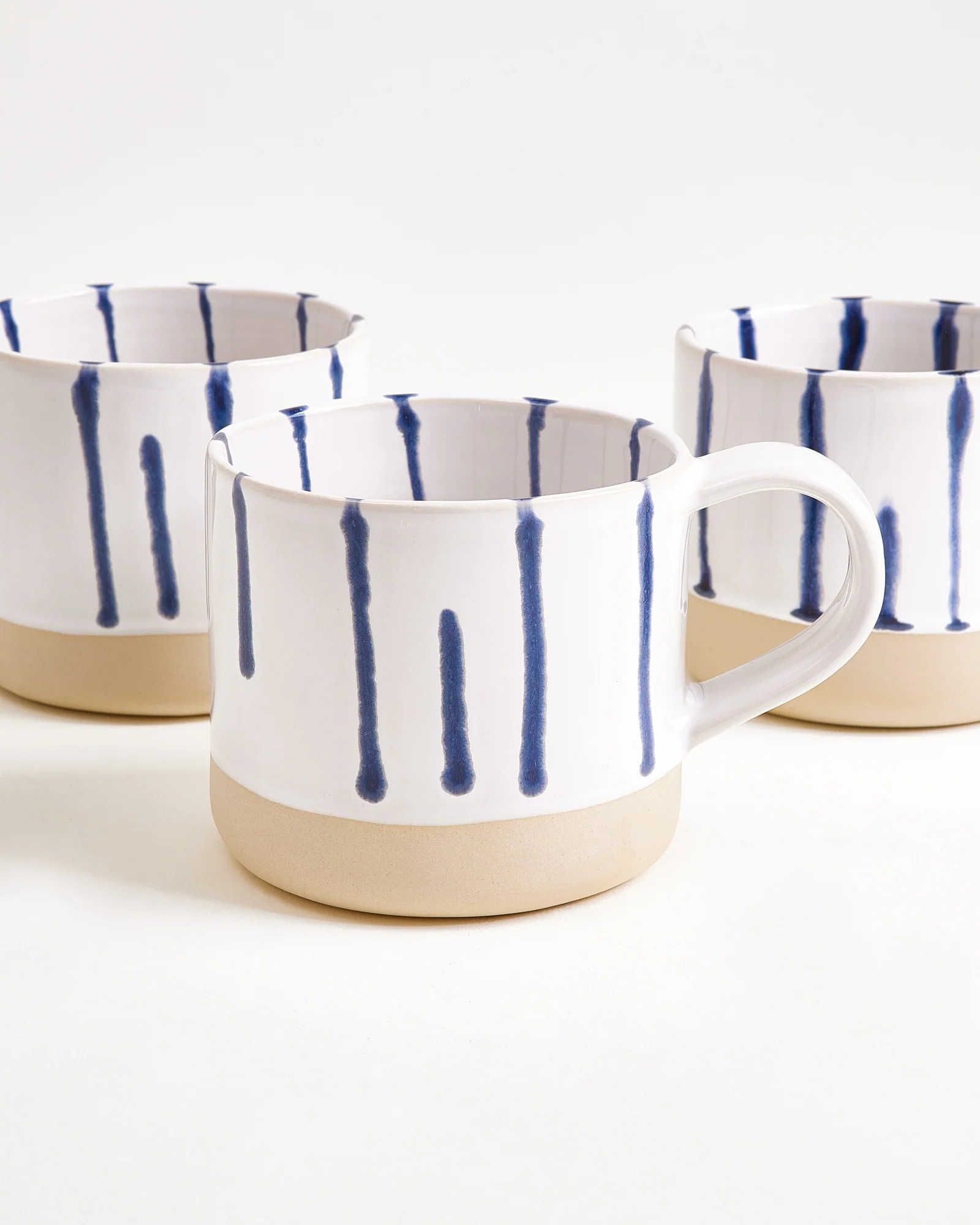 Nódoa Tasse groß gestreift weiß blau - Image 5