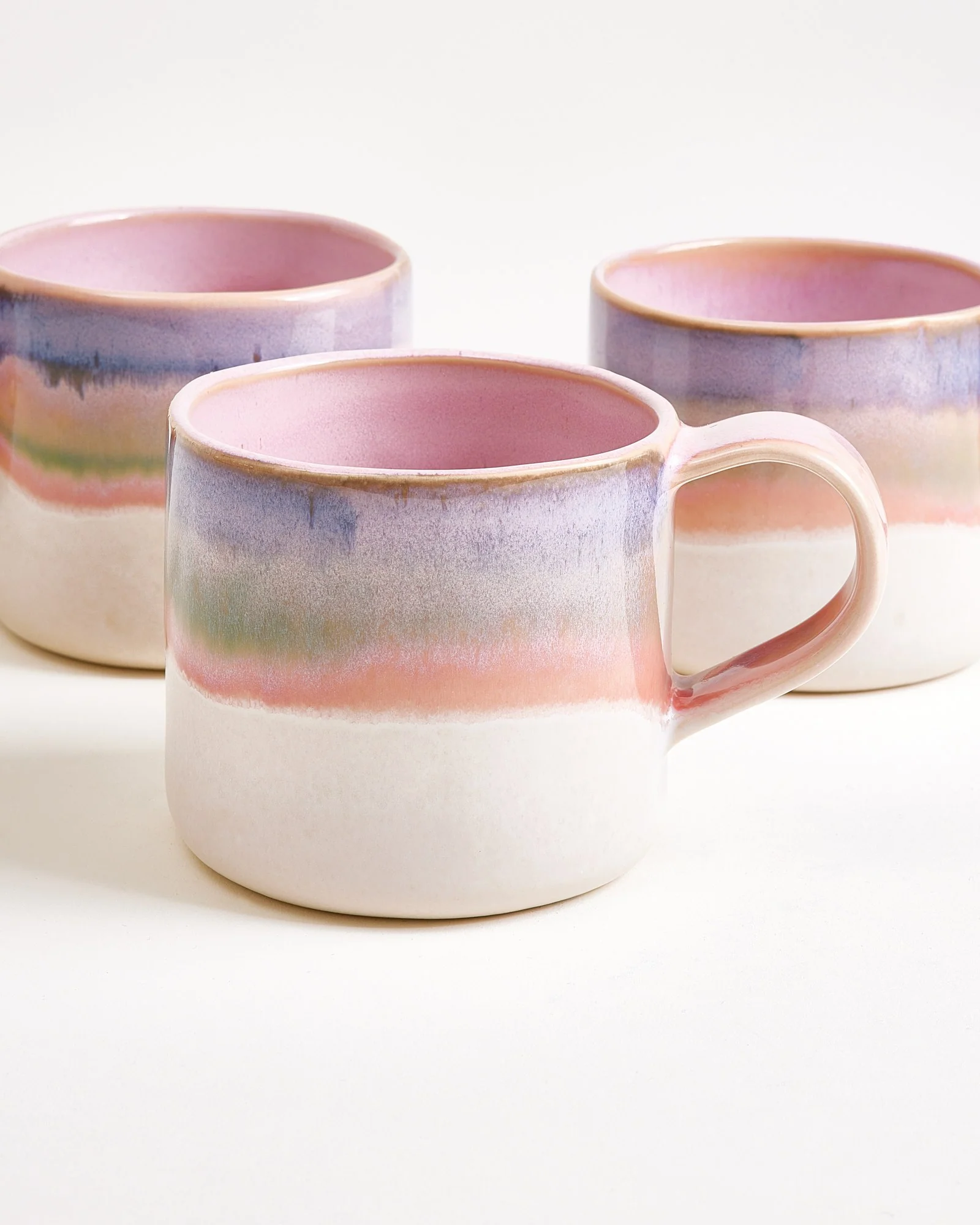 Nódoa Tasse groß dipped rosa blau - Image 5