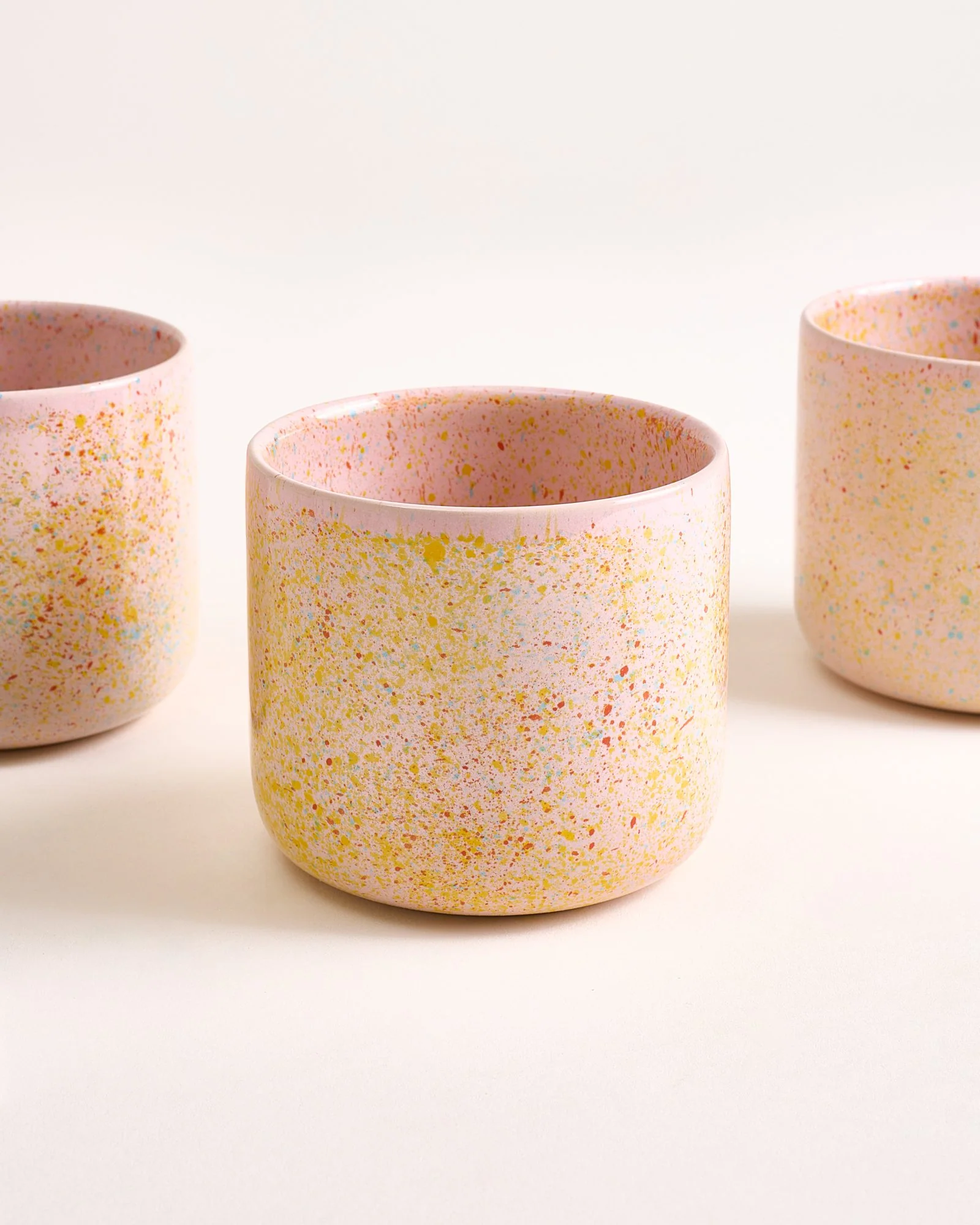 Nódoa Becher groß gesprenkelt rosa 4er-Set - Image 2