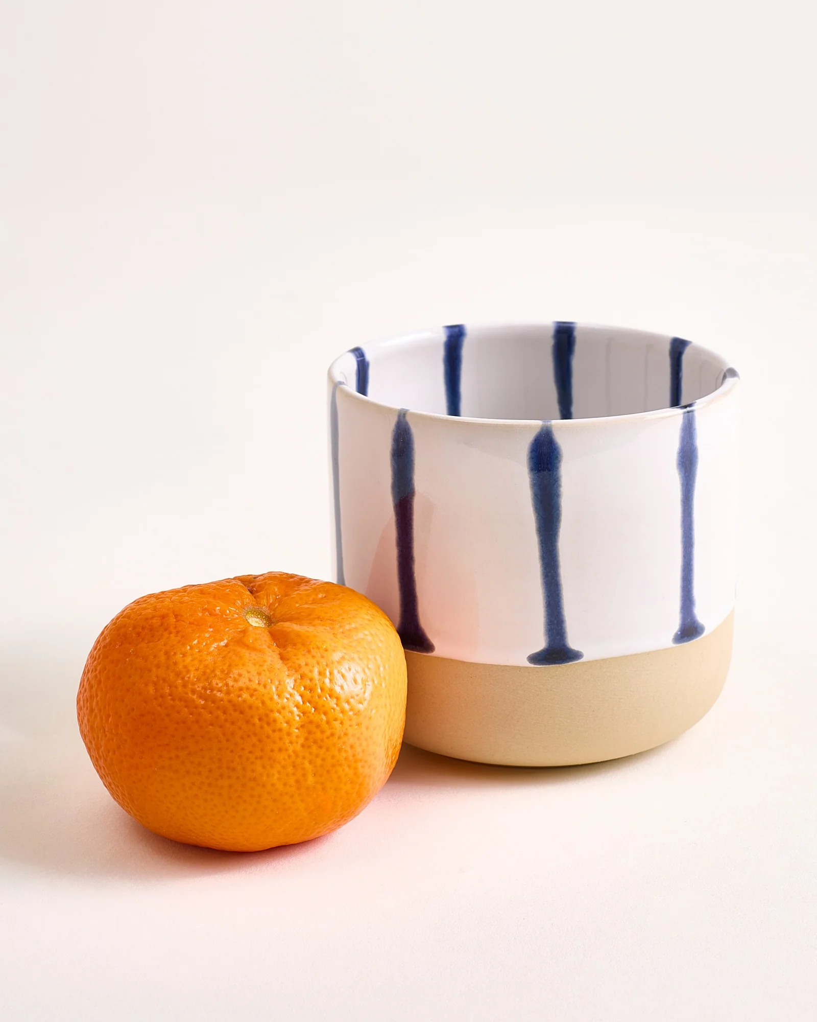 Nódoa Becher groß gestreift weiß blau 4er-Set - Image 3