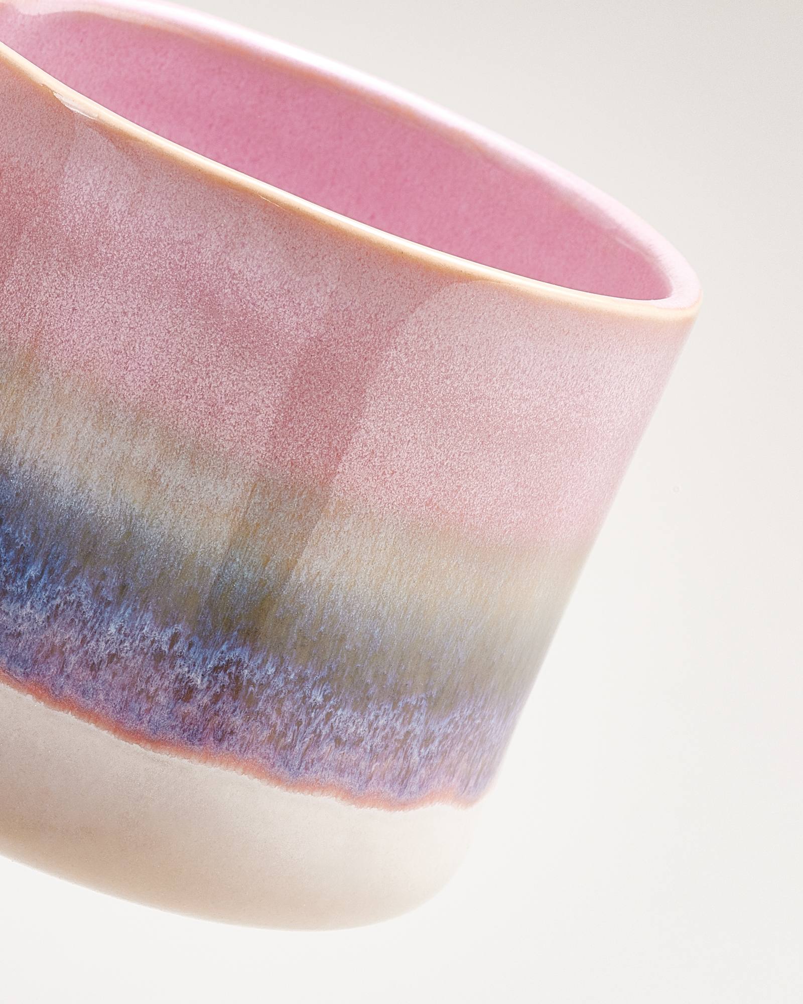 Nódoa Tasse groß dipped rosa grün - Image 3