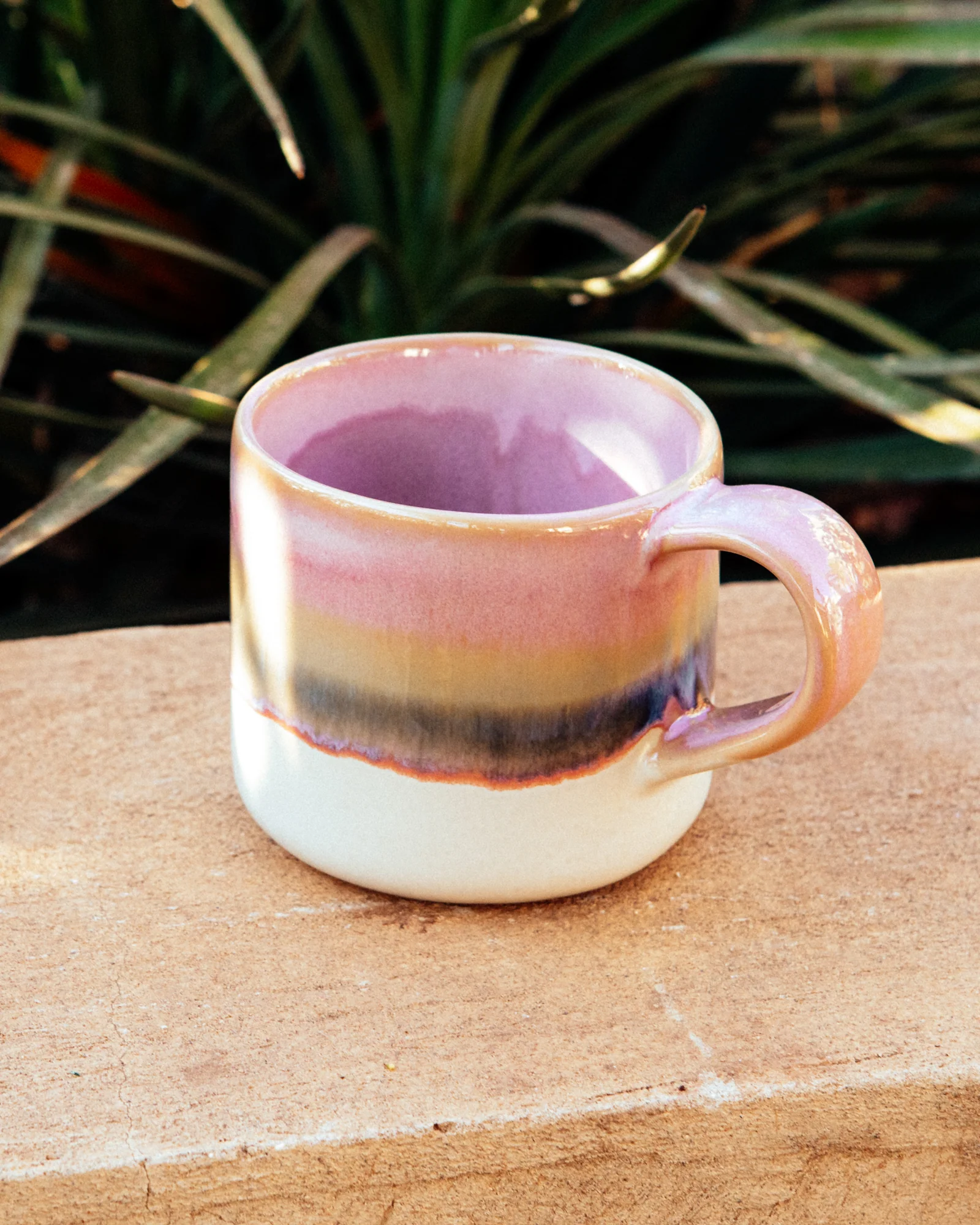 Nódoa Tasse groß dipped rosa grün - Image 5