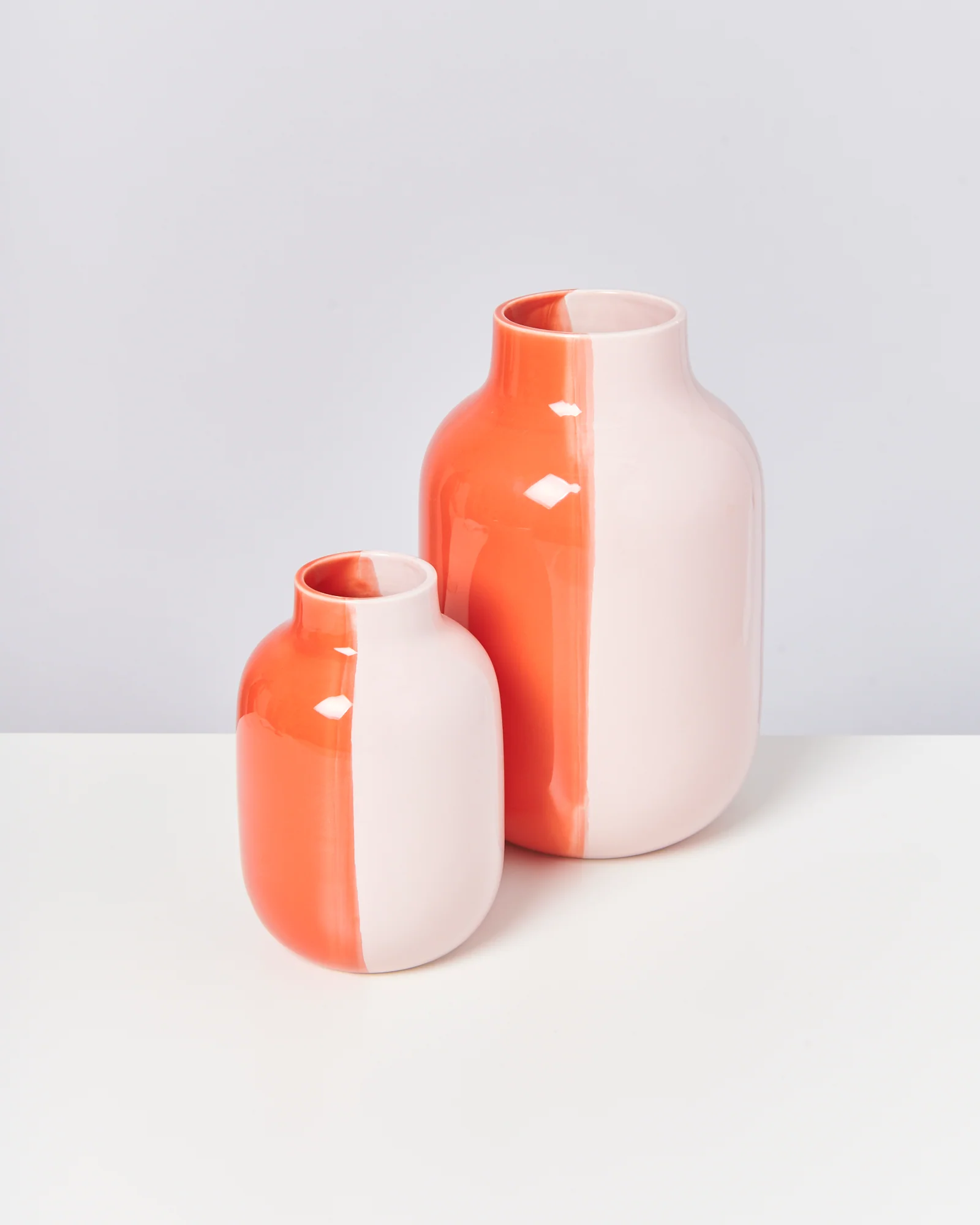 Nuno Vase L half coral rosé - Image 3
