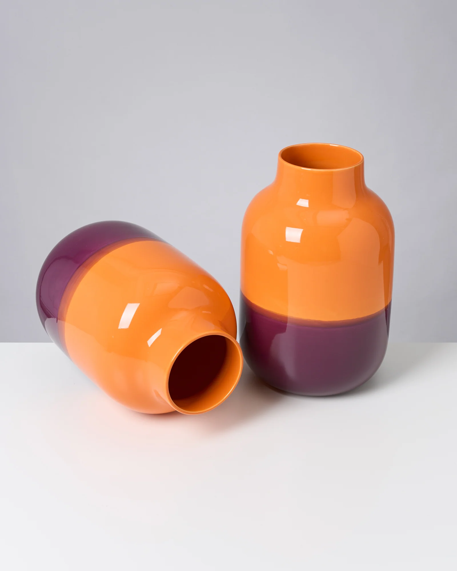 Nuno Vase L orange lila - Image 4