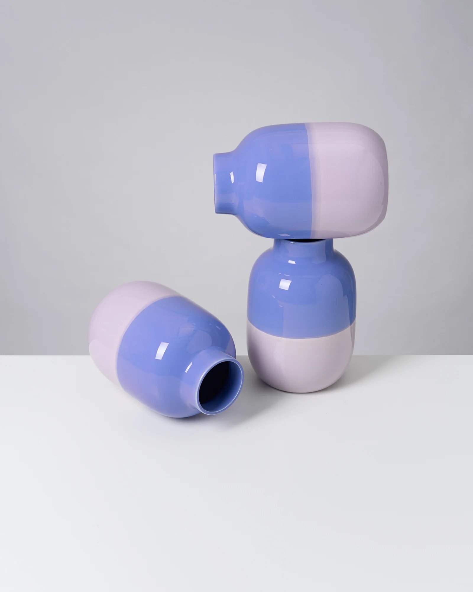 Nuno Vase M cornflower lila - Image 4