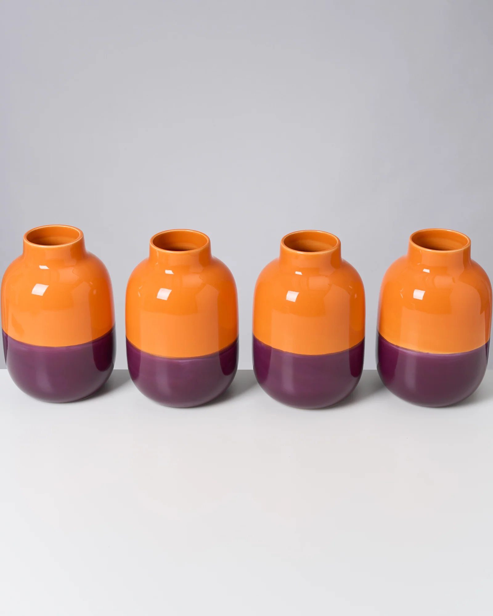 Nuno Vase M orange lila - Image 3