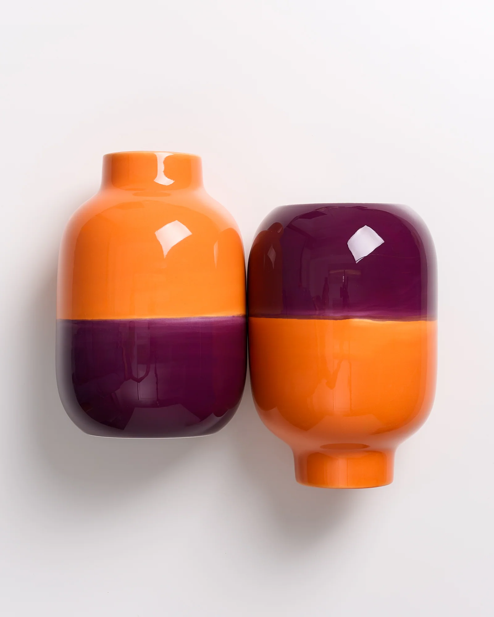 Nuno Vase M orange lila - Image 6