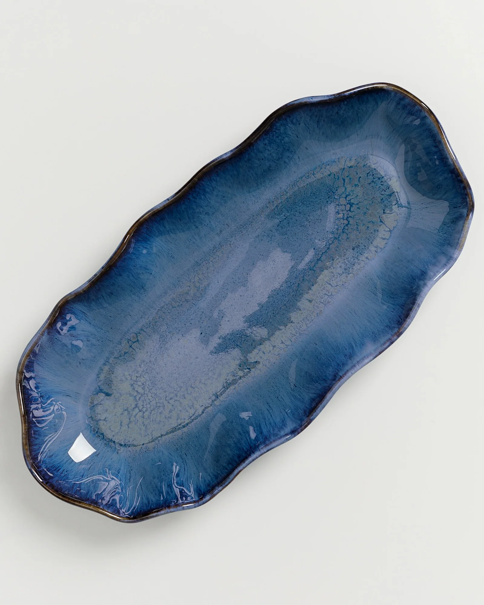 Pérola Servierplatte L shell dunkelblau - Image 3