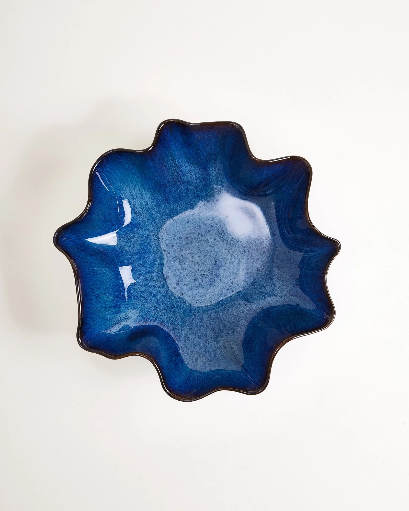 Pérola Servierschale groß shell dunkelblau - Image 3