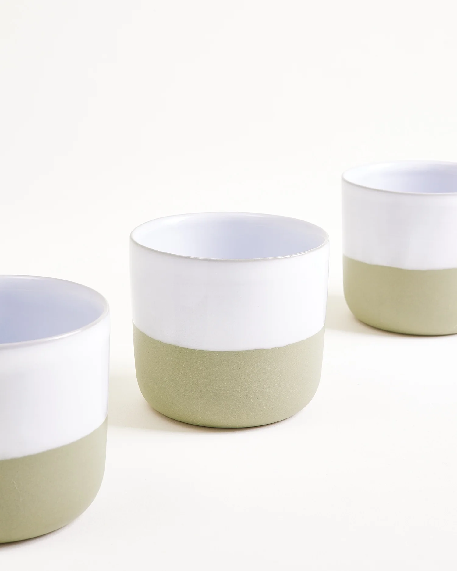 Seda Becher klein salbeigrün weiß - Image 3