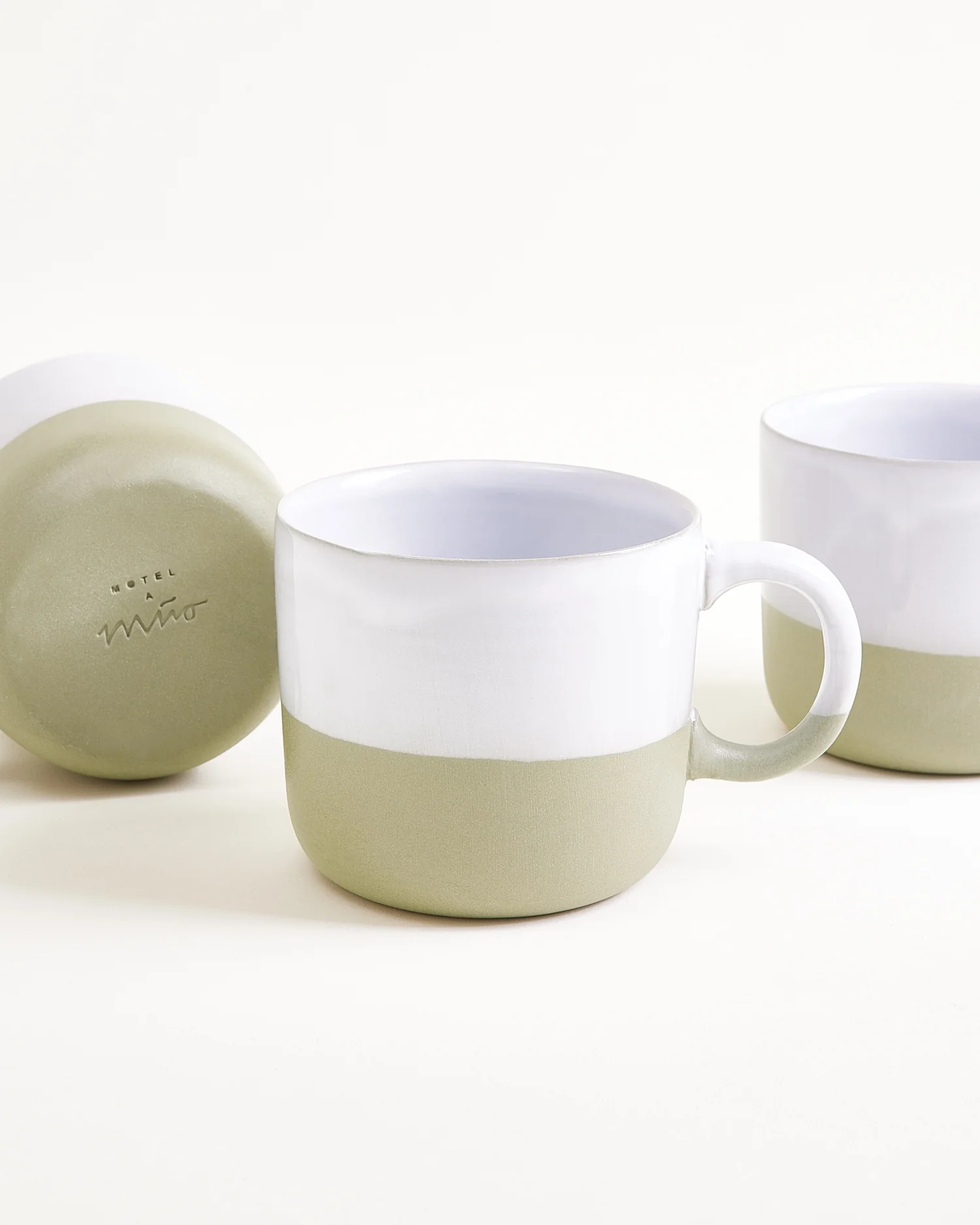 Seda Tasse klein salbeigrün weiß 4er-Set - Image 3