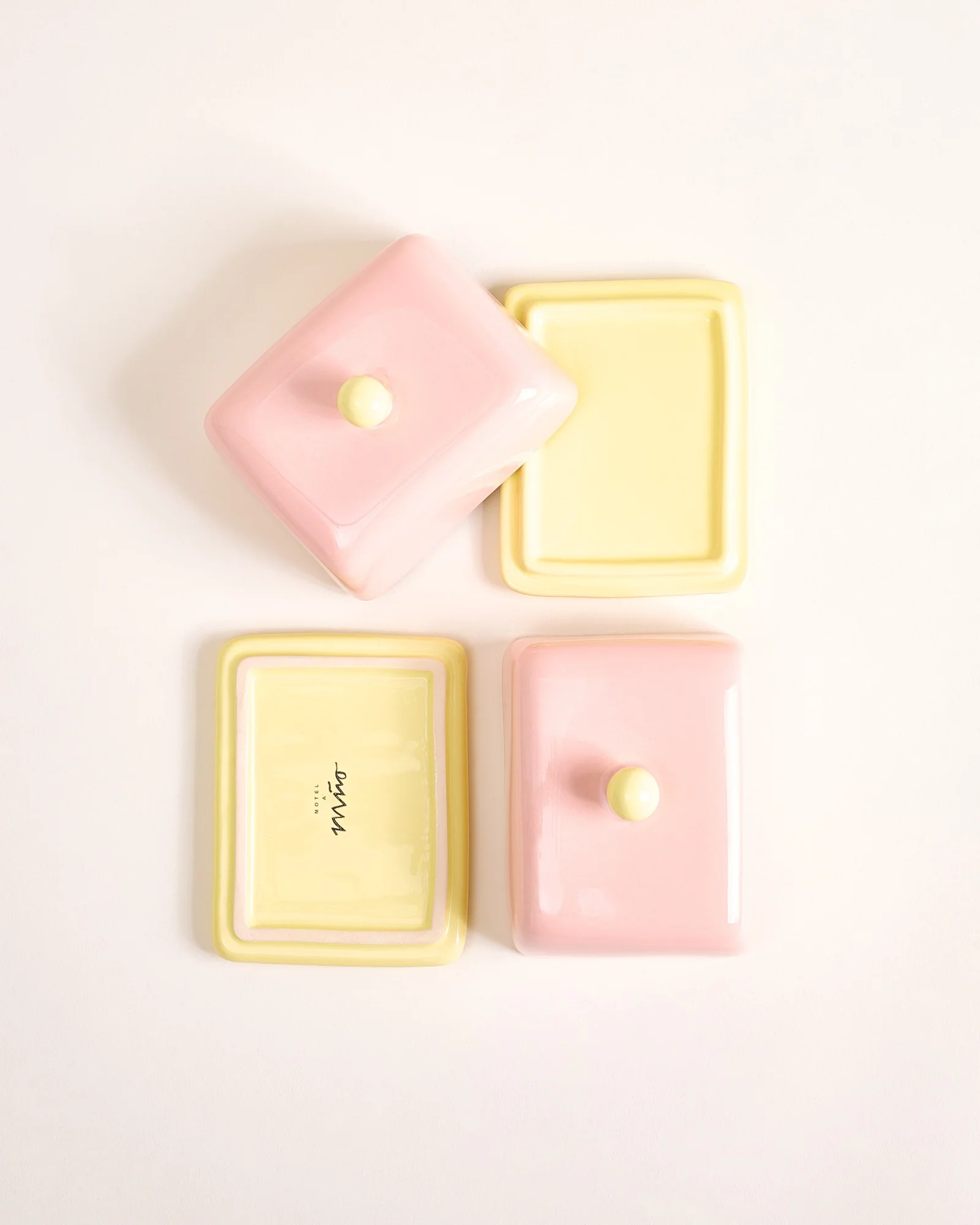 Seia Butterdose rosa gelb - Image 3