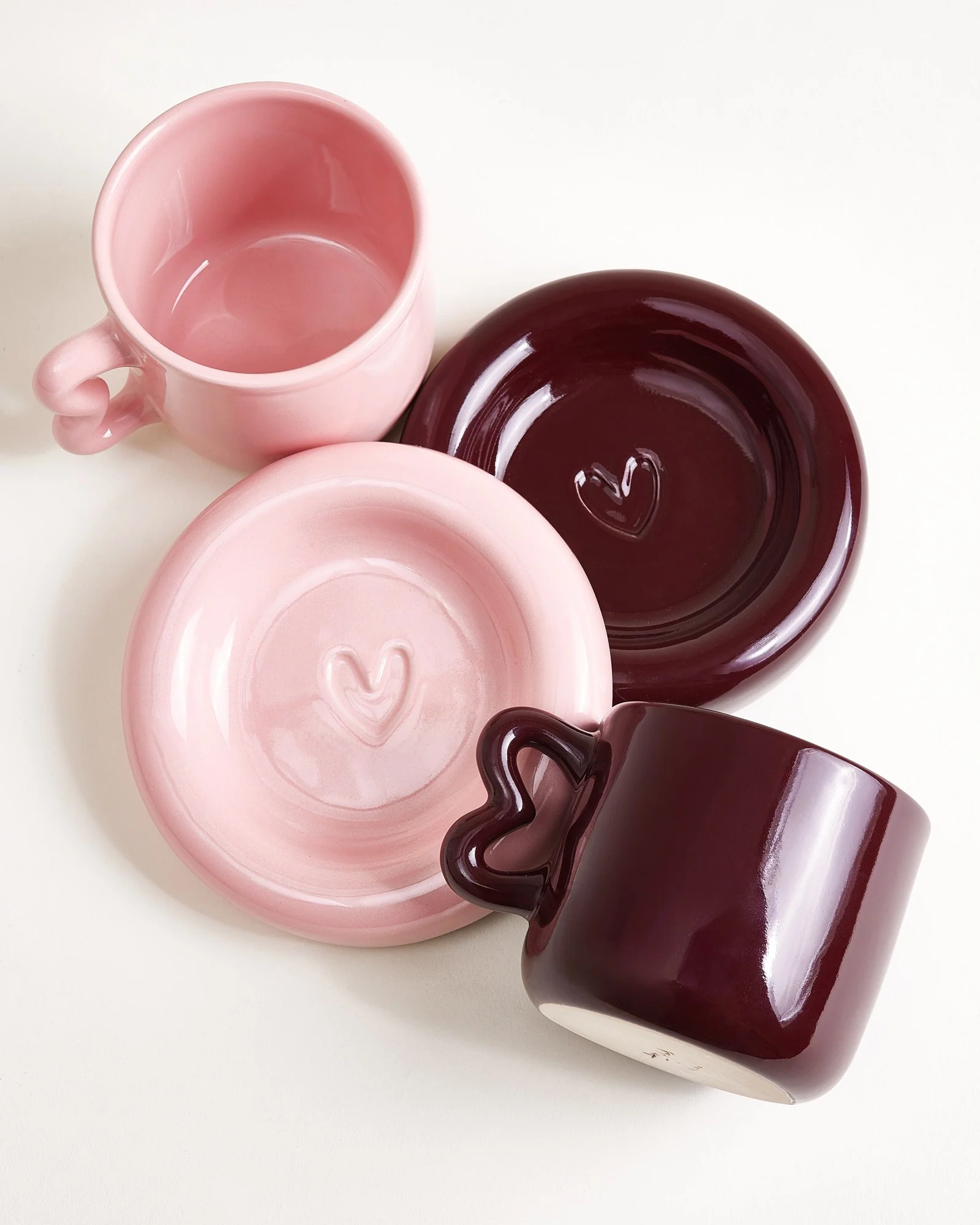 Seia Geschenk-Set Herz rosa burgund 3-teilig - Image 3