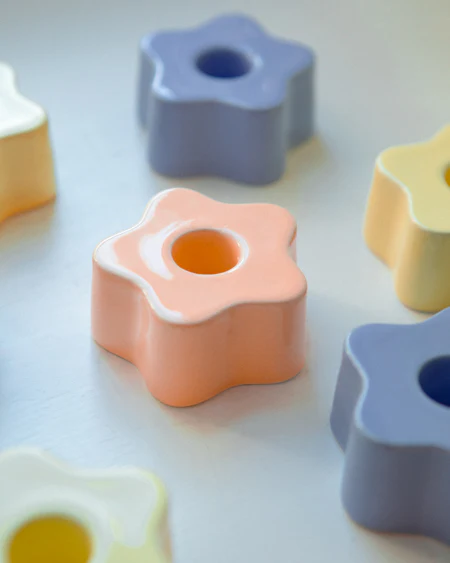 Seia Kerzenhalter flower peach - Image 3
