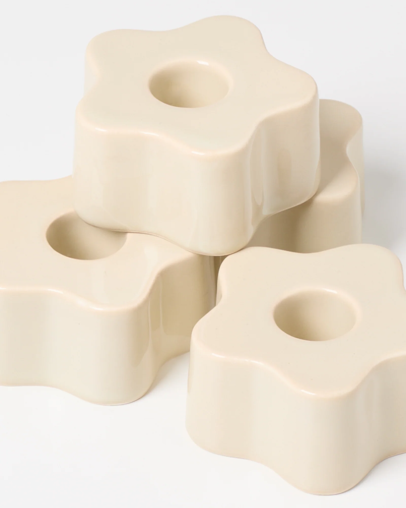 Seia Kerzenhalter flower beige - Image 6