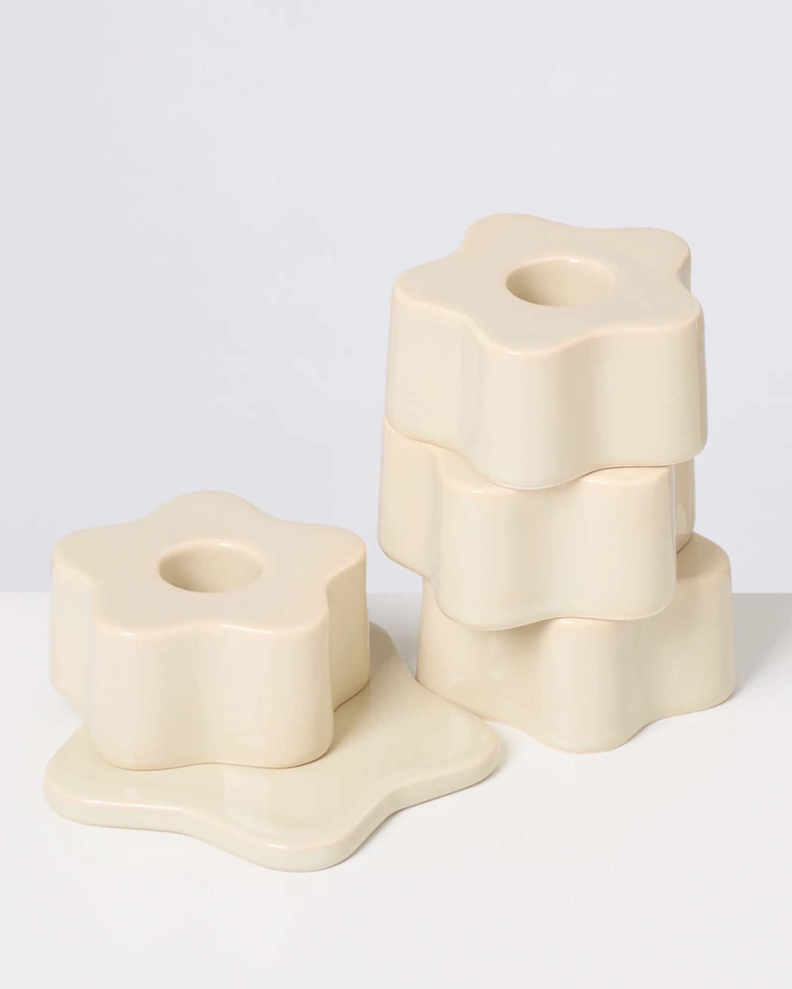 Seia Kerzenhalter flower beige - Image 7