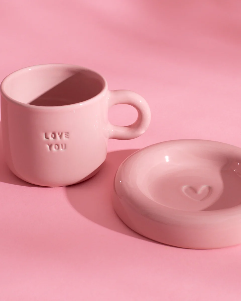 Seia Tasse & Untertasse Love rosa - Image 5