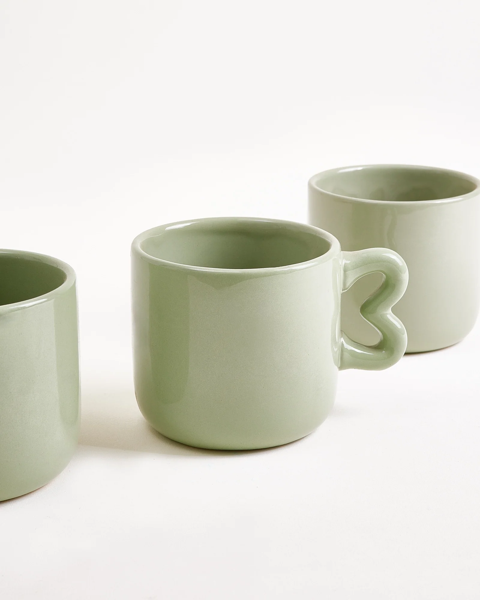 Seia Tasse & Untertasse Herz salbeigrün - Image 5