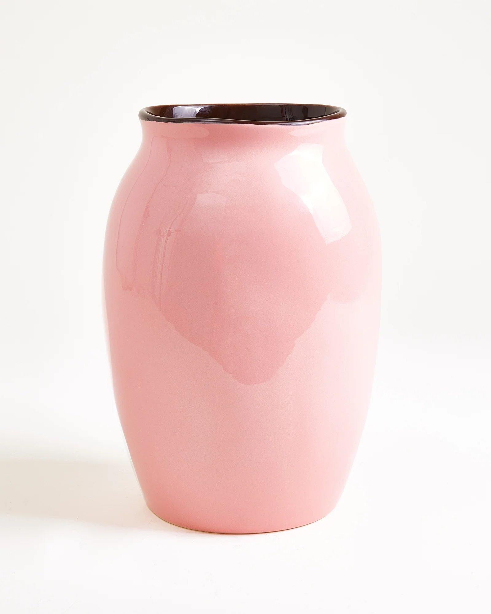 Sombra Vase L rosa braun
