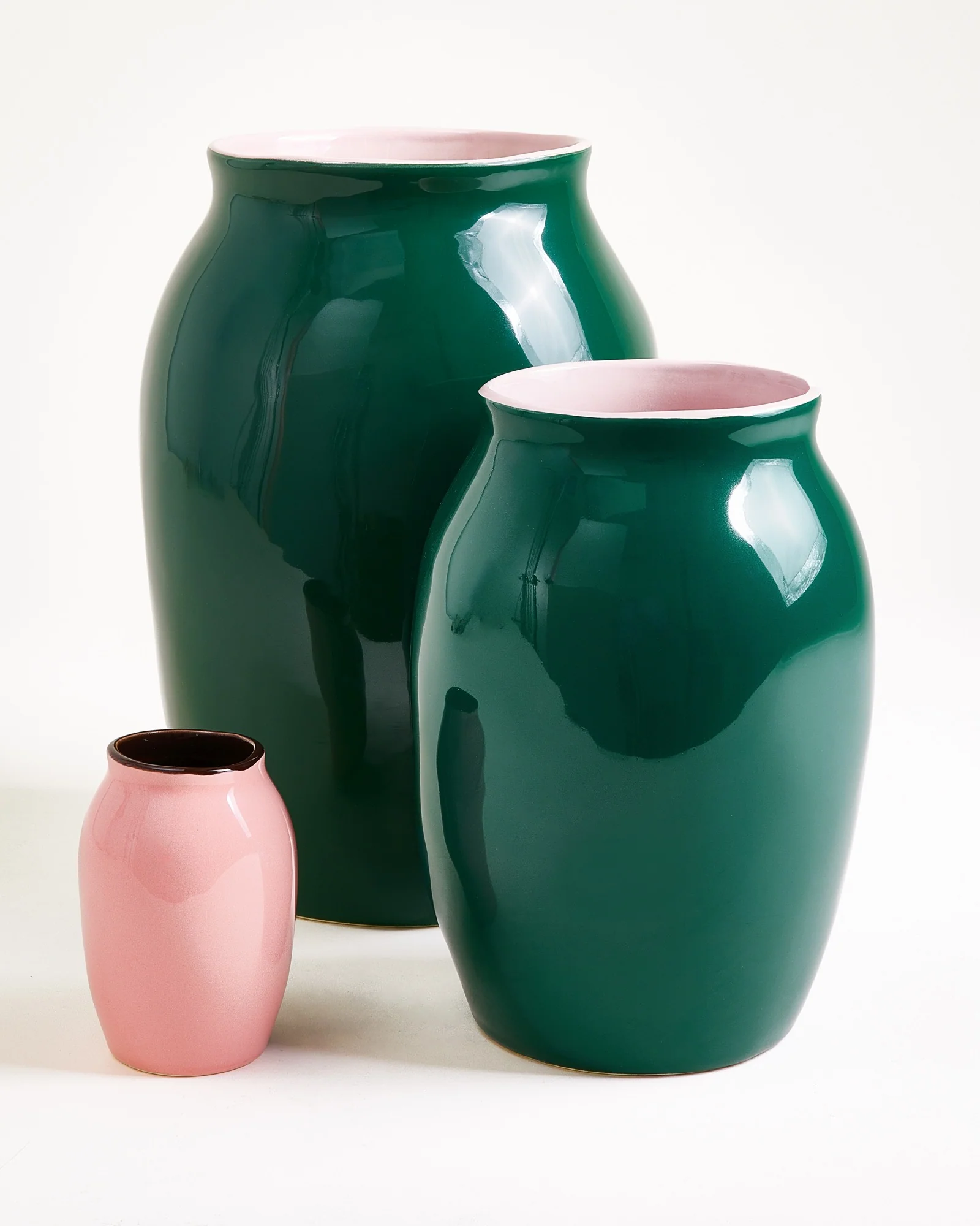 Sombra Vase M dunkelgrün rosé - Image 3