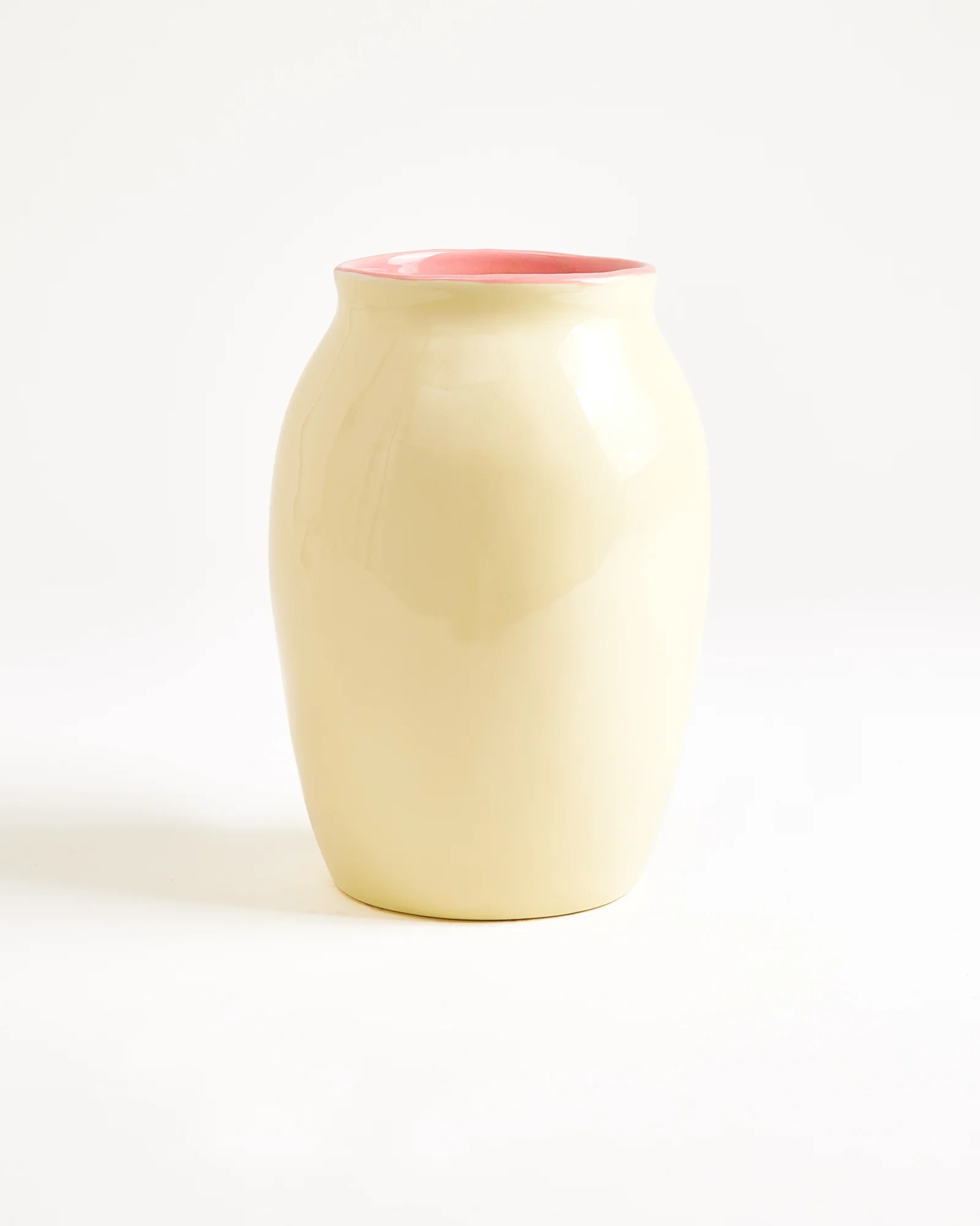Sombra Vase M gelb rosa