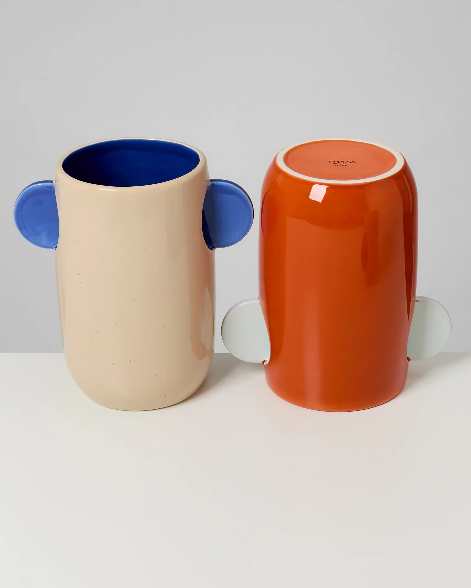 Tomar Vase M orange hellblau - Image 3