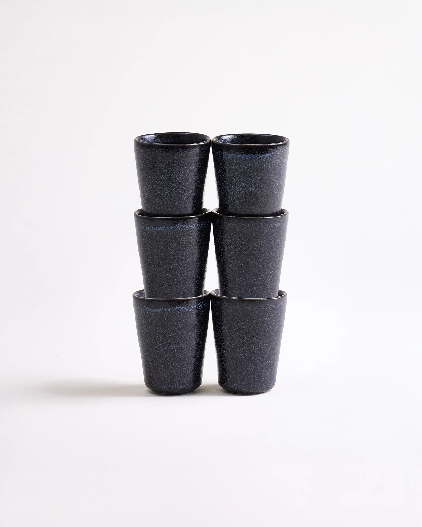 Turmalina Espressobecher schwarz 6er-Set