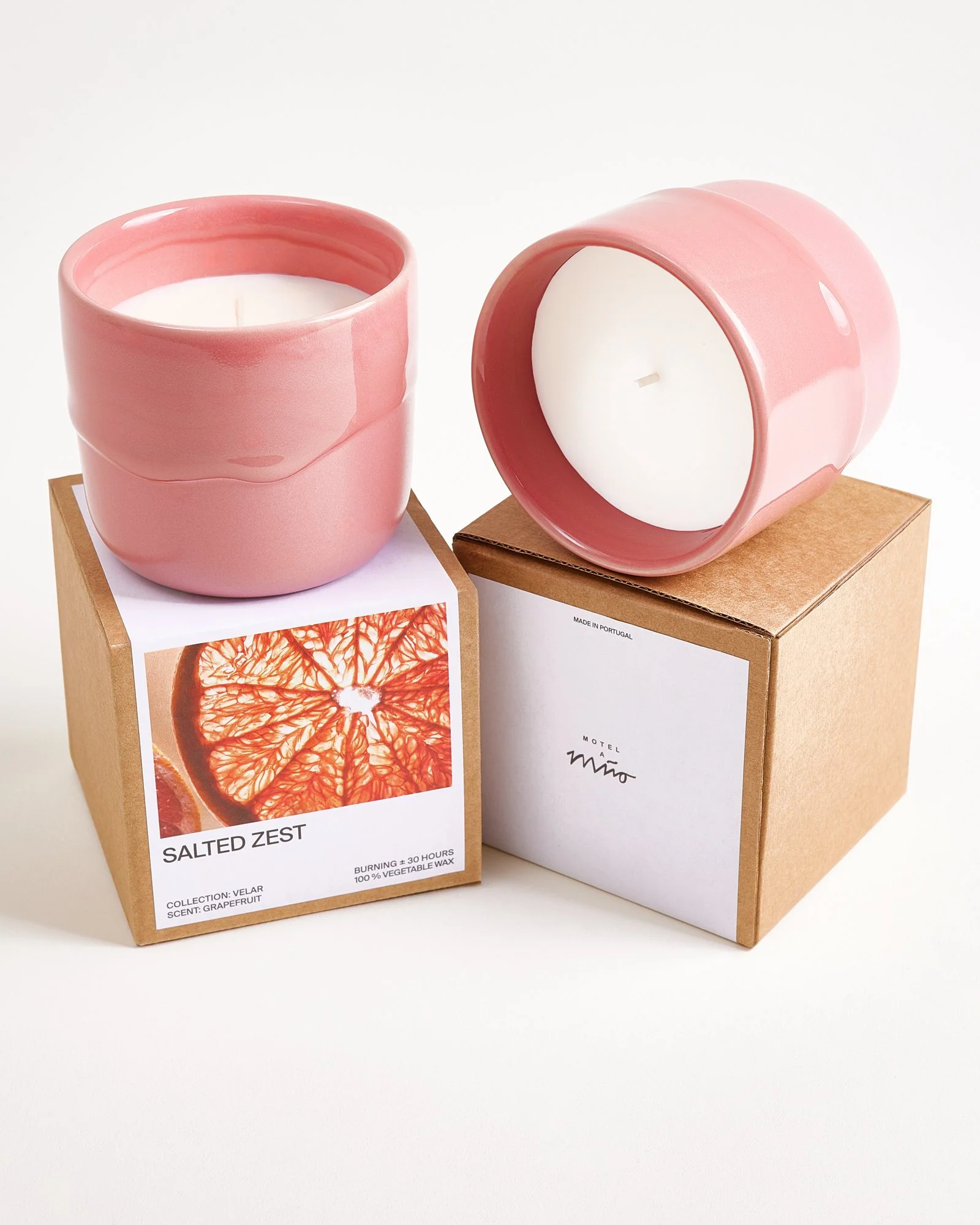 Velar Duftkerze Salted Zest rosa - Image 5